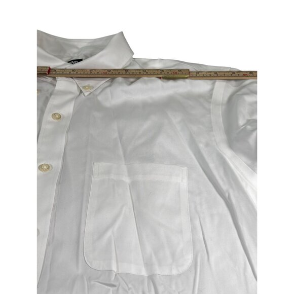 Kirkland Signature Mens Traditional Fit Non-Iron Dress Shirt White 16.5-35 - Picture 7 of 8